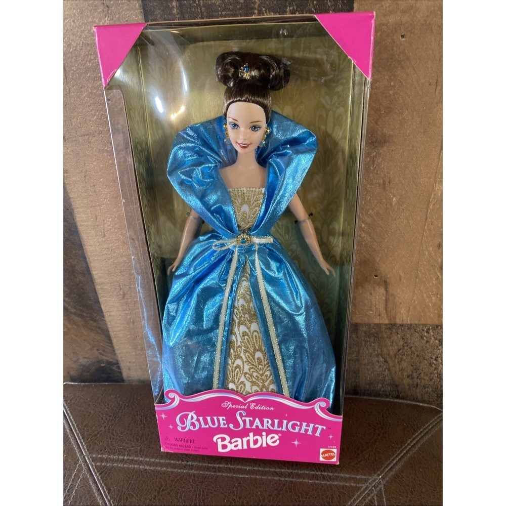 1996 BLUE‎ STARLIGHT Barbie Doll In Gown Special Edition  #17125 Vintage Mattel